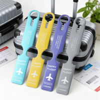 Ensemble de couvertures de passeport et d'étiquettes de bagage personnalisées en PVC, étiquettes de valise en caoutchouc, étiquette de bagage personnalisée avec nom et ID, étiquette de bagage imprimée sur mesure pour les voyages