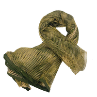 Écharpe tactique Filet en maille Sniper Voile pour la chasse Photographie sauvage 90x80cm Couleur camouflage