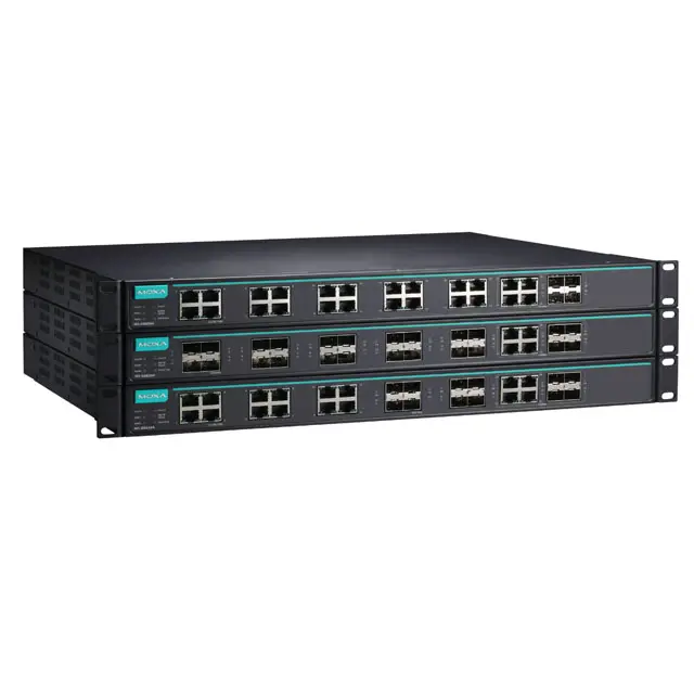 MOXA 24G port tiga-lapisan sepenuhnya jaringan gigabit dikelola industri Ethernet switch IKS-G6824A-8GSFP-4GTXSFP-HV-HV