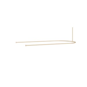 Design moderno asta di metallo per ragazza tenda tenda di <span class=keywords><strong>lusso</strong></span> semplice camera da letto oscurante struttura di supporto per tenda divisoria per salone di bellezza - Product Image 3
