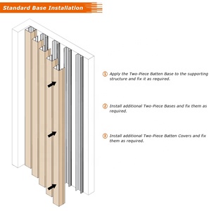 Barre en aluminium métallique blanche thermolaquée moderne <span class=keywords><strong>40x40</strong></span> pour clôture verticale - Product Image 5