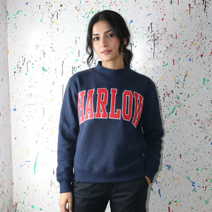 เสื้อฮู้ด HARLOW ผ้าฝ้าย 100% สีแดง ปักลายด้วยด้ายละเอียดสำหรับฤดูหนาว - Product Image 1