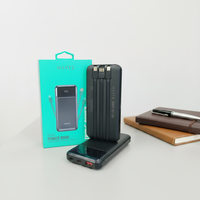Batterie externe solaire portable HEATZ 10000mAh haute capacité avec écran LED, charge rapide 22.5W, Type-C et Micro USB