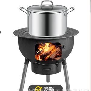 迷你木炉户外燃烧器，可使用木柴加热烹饪，适合烹饪和露营 - Product Image 3