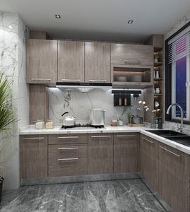 Balom ตู้ครัวแบบเรียบง่ายสไตล์อเมริกันเฟอร์นิเจอร์ปรับแต่งได้ทั้งบ้าน - Product Image 6