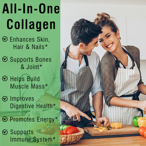 Poudre de collagène multi-sources best-seller avec acide hyaluronique, améliore la peau, les cheveux et les ongles, aide à développer la masse musculaire, complément de collagène - Product Image 3