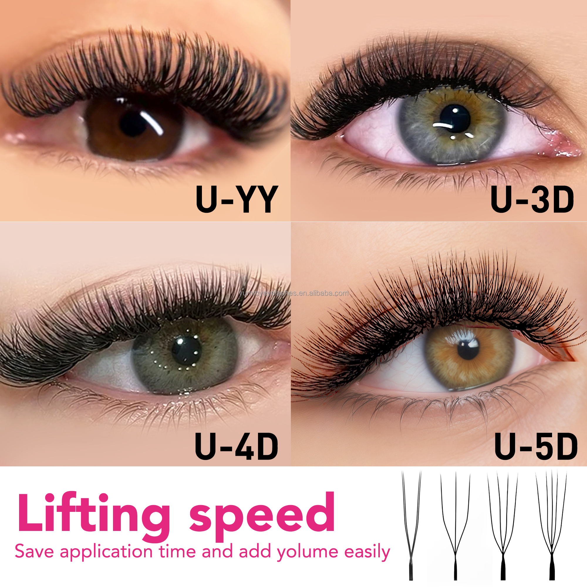 eyelash extensions premade mega volume