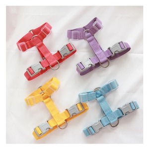 Set Tali Kekang Hewan Peliharaan Katun Luar Ruangan Grosir Pabrikan Pengekang Anjing Gaya H Dapat Disesuaikan - Product Image 1