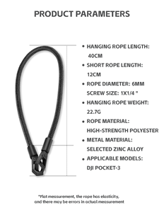 ファッショナブルなショルダーストラップDJI Osmoポケット<span class=keywords><strong>3</strong></span>耐久性のあるポータブルカメラストラップ - Product Image 6