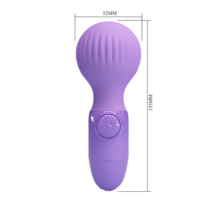 Prettylove Mini AV Wand Vibrador Portátil de Silicona con Batería AAA, Vibración Potente BI-300117 - Product Image 3