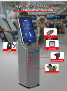 מכונת הזמנות ותשלום בשירות עצמי עם מדפסת וקורא כרטיסים, מיחזור מזומנים ומטבעות, קיוסק תשלום - Product Image 3