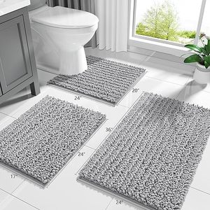 <span class=keywords><strong>Alfombra</strong></span> de <span class=keywords><strong>Baño</strong></span> Antideslizante de Chenilla de Lujo, <span class=keywords><strong>Alfombra</strong></span> de <span class=keywords><strong>Baño</strong></span> de 1.5 mm de Grosor para Uso Doméstico en <span class=keywords><strong>Baño</strong></span> y Aseo, Diseño Transfronterizo - Product Image 2