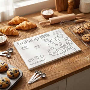 Papel de Envolver para Panadería, Impreso Personalizado, Resistente a la Grasa, Hecho de Pulpa de Madera Virgen, Biodegradable, de Grado Alimenticio, Reciclable, para Pasteles y Comida Rápida - Product Image 3