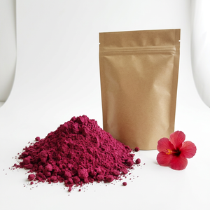 Poudre d'hibiscus de qualité supérieure disponible en vrac à prix avantageux pour la coloration et l'après-shampoing capillaires - Product Image 4