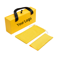 Boîte d'emballage en papier pour lunettes de vue et de soleil réutilisables, couleur personnalisée disponible, marque XUZE, modèle PB-808, 182x82x45mm, 85g