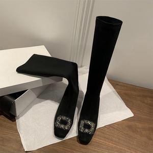 Botines de Tacón Grueso para Mujer, Elegantes y Modernos, de Piel Sintética, para Uso Diario, Botas Cortas para Exteriores - Product Image 5