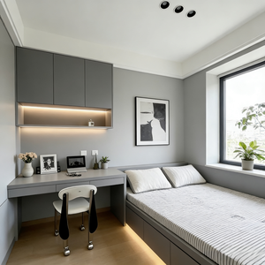 Cama Tatami de Madera Personalizada de Tamaño Completo y Armario con Espacio de Almacenamiento <span class=keywords><strong>para</strong></span> Dormitorios de Apartamentos y Villas - Product Image 1