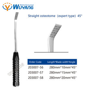 Instrument d'orthopédie, ostéotome, burin droit et incurvé, couteau à os d'orthopédie, <span class=keywords><strong>instruments</strong></span> chirurgicaux par Wuyang Medical - Product Image 5