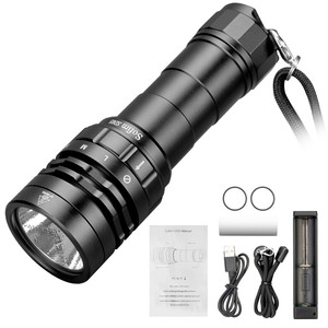 2023 venta al por mayor 3000lm IPX8 linterna multifunción impermeable aleación de aluminio de alta calidad antorcha subacuática Luz de buceo - Product Image 4