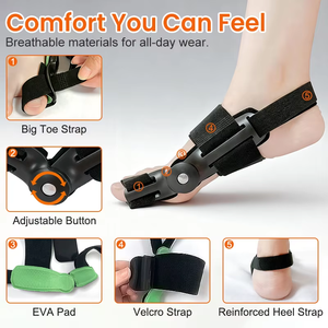 Corrector de <span class=keywords><strong>Juanetes</strong></span> Aiwecare, Soporte Ortopédico <span class=keywords><strong>para</strong></span> Hallux Valgus, <span class=keywords><strong>para</strong></span> Alineación del Dedo Gordo del Pie y Alivio del Dolor - Férula Flexible - Product Image 2