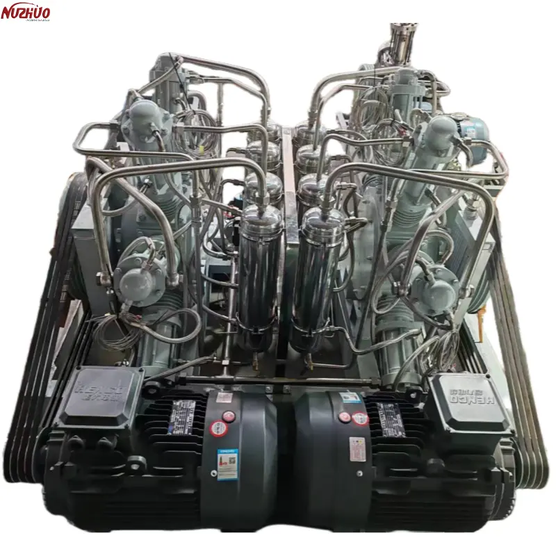 NUZHUO China Fuente confiable Venta al por mayor Calidad 3-300nm3/H O2 N2 Compresor para estación de llenado de cilindros