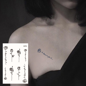 Adesivi per <span class=keywords><strong>Tatuaggi</strong></span> Semipermanenti di 2 Settimane, Impermeabili, Design Carini, a Base di Erbe Naturali, <span class=keywords><strong>Tatuaggi</strong></span> Temporanei per Gambe e Corpo - Product Image 2