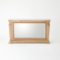Table console moderne de luxe, nouveau design, étroite, en bois, avec miroir, meuble de salon, table d'appoint