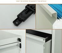Armoire de rangement verticale moderne en acier pour écoles, hôpitaux et bureaux, en métal, pour le classement domestique