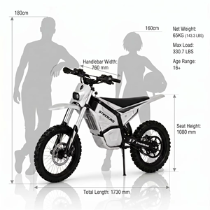 Motocicleta Eléctrica SYKERUNS X7 60V 27Ah 5500W, Potente Motocicleta Todoterreno para Adultos, Envío Rápido desde Almacén en EE. UU. - Product Image 4
