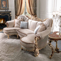 Ensemble de canapés de salon classiques de luxe en bois de style arabe, mobilier de canapé Majlis Royal Marocain