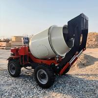 Camion malaxeur à béton autochargeur 0,8 m³ 24 km/h, mini mobile auto-alimenté, idéal pour les petites maisons résidentielles - Meilleures ventes