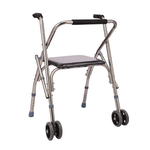 Aluminum Alloy <b>Rollator</b> Walker With Seat And Wheels For Mobility Assistance - Product Image 1