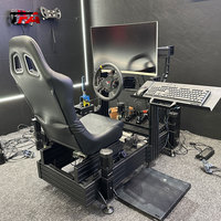 Simulateur de course VR 3D commercial pour la maison, dynamique 4 axes, 3 écrans, jeu de conduite automobile, servo de surtension, autres produits de parc d'attractions