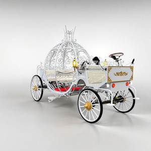 Chariot électrique de haute qualité en forme de citrouille, véhicule sans chevaux de couleur personnalisée pour parcs, centres de villégiature et séances photo de mariage - Product Image 1