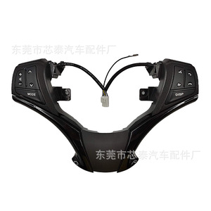 ปุ่มพวงมาลัยมัลติฟังก์ชั่นสำหรับโตโยต้า วีออส ยาริส ยาริส แอล เอ๊กซ์ที 2276 พลาสติกสีดำสไตล์เรซซิ่ง - Product Image 2