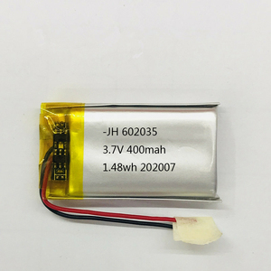 Low price 3,7 V 7,4 v lipo 602035 400 mAh lithium-ion polymer battery for sound and bluetooth headset - Product Image 2
