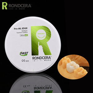 Disco de Zirconia Hidrotermal Estable de Bajo Envejecimiento Rondcera Pro-ML EDGE A1 A2 A3 para Puentes de Larga Duración - Product Image 1