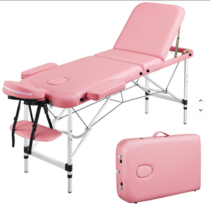 High Quality Aluminum Alloy Portable <b>Foldable</b> Tattoo Beauty Spa Lash Moxibustion Massage Bed <b>Table</b> - Product Image 3