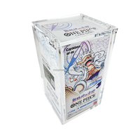 Vente en gros de boîte de rappel japonaise OP-05 vitrine en acrylique boîte de présentation de jeu de cartes à collectionner anglaise une pièce pour Op-1