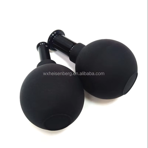 Ensemble de ventouses faciales en verre HSB HSBGS, ventouses à aspiration sous vide, <span class=keywords><strong>massage</strong></span> du corps et du visage, outil de thérapie <span class=keywords><strong>anti</strong></span>-<span class=keywords><strong>cellulite</strong></span>, lifting de la peau, certifié CE - Product Image 2