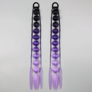 Pelucas de Fibra de Alta Temperatura con Degradado de Color para Halloween y Navidad, Cola de Caballo en Forma de <span class=keywords><strong>Linterna</strong></span> para Festivales, Fiestas Rave y Cosplay - Product Image 4