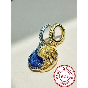 Venta al por mayor de abalorios de diseño DIY para pulseras, cuentas de abalorios a granel, unisex, de plata de ley 925 con circonita, accesorios originales de joyería de moda. - Product Image 4