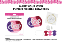 Kit de broderie au point de croix VOSAN DIY pour gâteaux, jouet éducatif pour les 8 ans et plus, créez votre propre ensemble de broderie artisanale avec cerceau à broder
