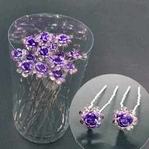 <span class=keywords><strong>Épingle</strong></span>s <span class=keywords><strong>à</strong></span> <span class=keywords><strong>Cheveux</strong></span> en Forme de U avec Perles et Fleurs de Rose, Bijoux de <span class=keywords><strong>Cheveux</strong></span> Élégants pour Femmes, Accessoires de <span class=keywords><strong>Mariage</strong></span>, Ornements de Tête, Vente en Gros - Product Image 5