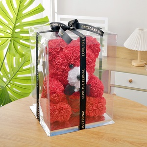 ODIS Pedido al por Mayor, Osito de Peluche con Rosas, Hecho a Mano con Felpa Ultra Suave, Ideal <span class=keywords><strong>para</strong></span> Regalos Corporativos y Promociones - Product Image 1