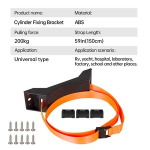 Supports muraux pour bouteilles, supports de réservoir de propane, supports de montage pour bouteilles de gaz ABS durables (avec vis et 3 angles fixes) - Product Image 5