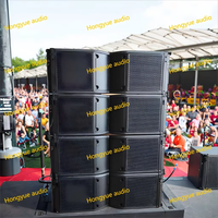 Enceintes professionnelles à double ligne acoustique de 10 pouces, 2 voies, pour événements en plein air, système de sonorisation professionnel à ligne acoustique