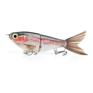 Nuova esca SKM 12cm ABS Midwater per sgombro e branzino di piccole dimensioni 3 pezzi esca da pesca Glide Fishing con coda in fibra e colori personalizzati - Product Image 6