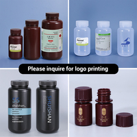 Bouteille en plastique PP vide de 5 ml à 125 ml avec bouchon à vis, étiquette personnalisée, impression sérigraphique, bouteilles pour l'emballage de liquides