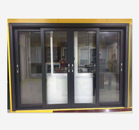 Nouveau modèle de portes coulissantes en aluminium et verre pour balcon, aluminium fin, sans cadre, porte pliante pour entrée